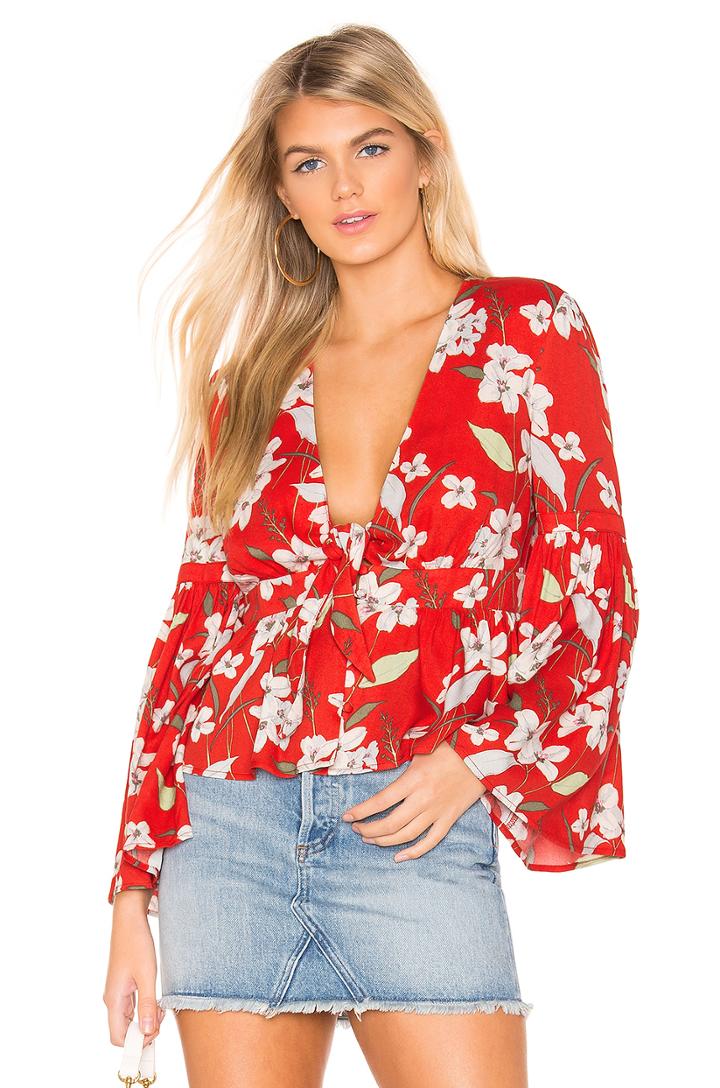Jack By Bb Dakota Tiger Lily Blouse