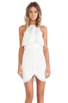 Romanticist High Neck Frill Cocktail Dress