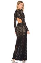 Cut Out Wisteria Lace Gown