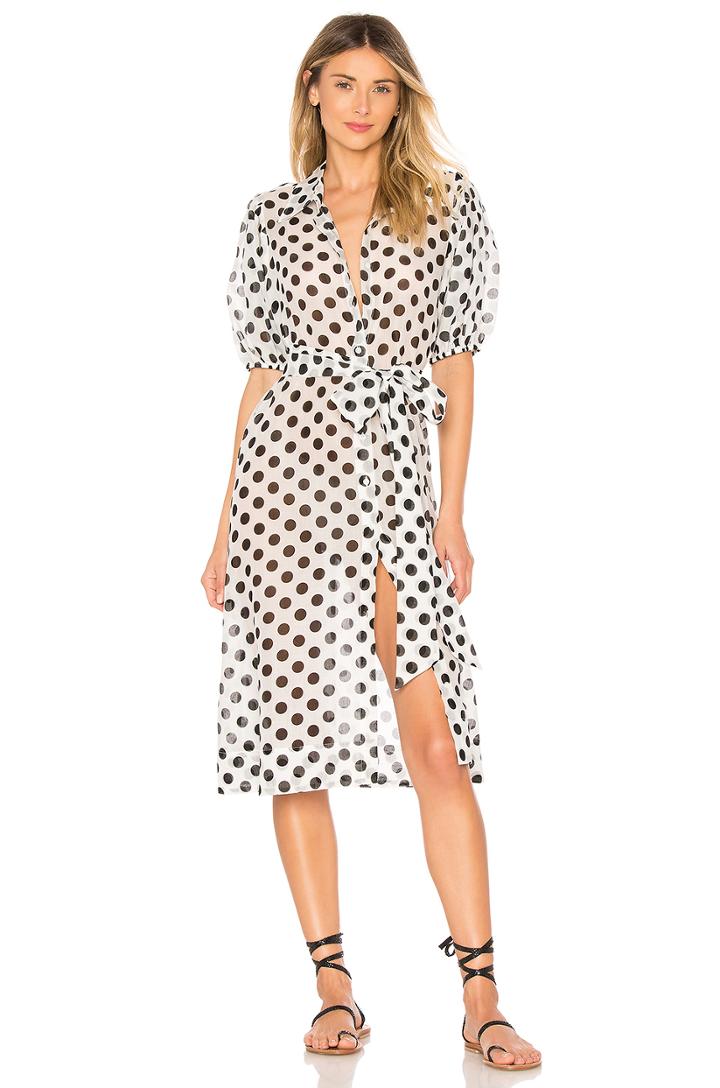 Pouf Shirt Dress