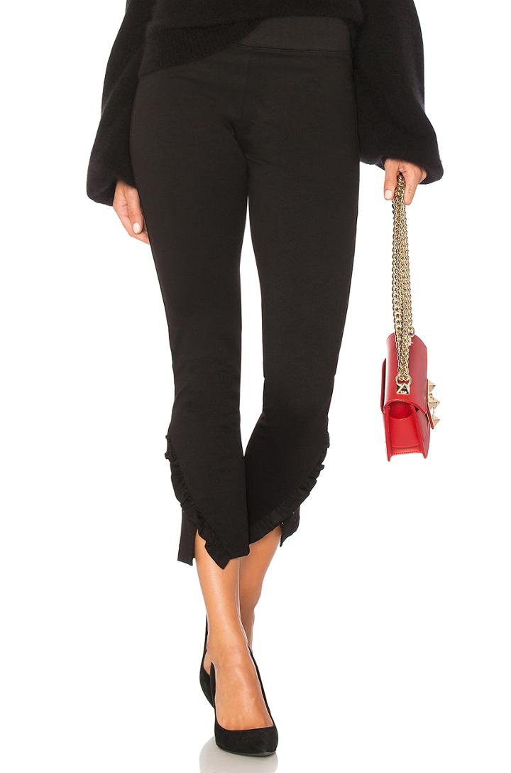 Mid Rise Ruffle Legging