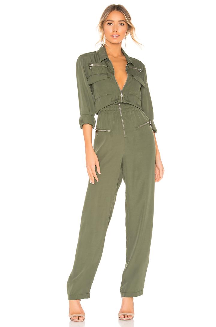 Zipper Detailed Jumpsuit