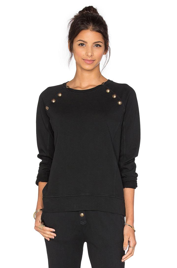 Sweatshirt With Brass Buttons