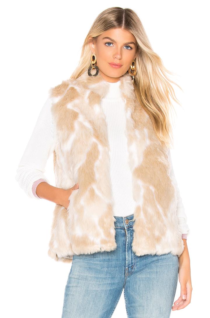 Jack By Bb Dakota Faux Fur What Vest