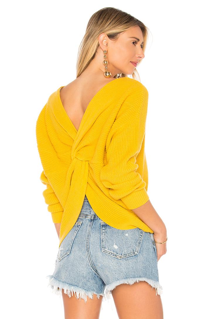 X Revolve Back Detail Sweater