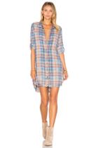 Frayed Hem Shirt Dress
