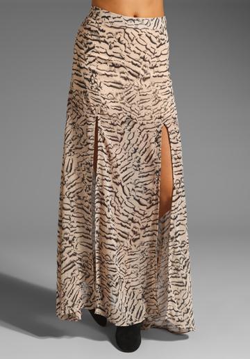 Lovers   Friends One And Only Maxi Skirt In Zebra