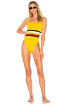 X Re/done The Malibu Colorblock One Piece