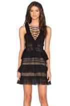 Lace Up Tiered Dress