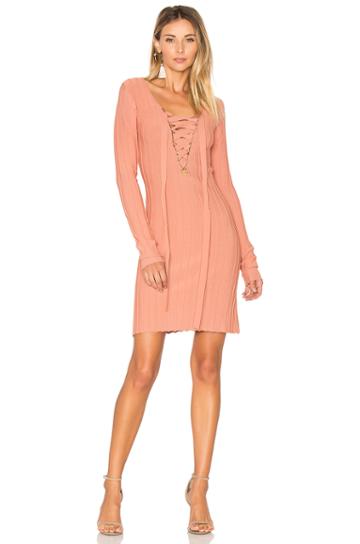 X Knitz Simone Lace Front Sweater Dress