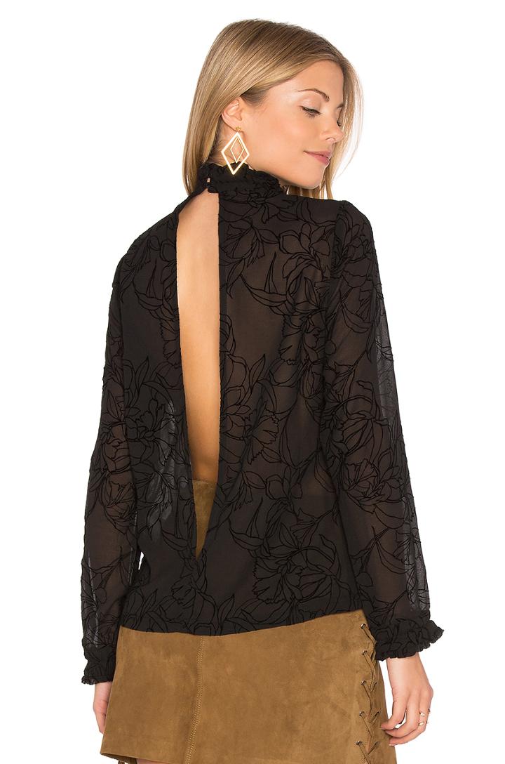 Shadows Flocked Blouse