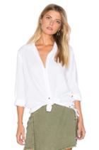 Side Lace Button Down