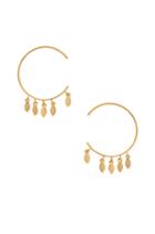 Marquise Swing Through Hoops Earring