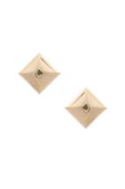 Large Metal Stud Clip Earrings