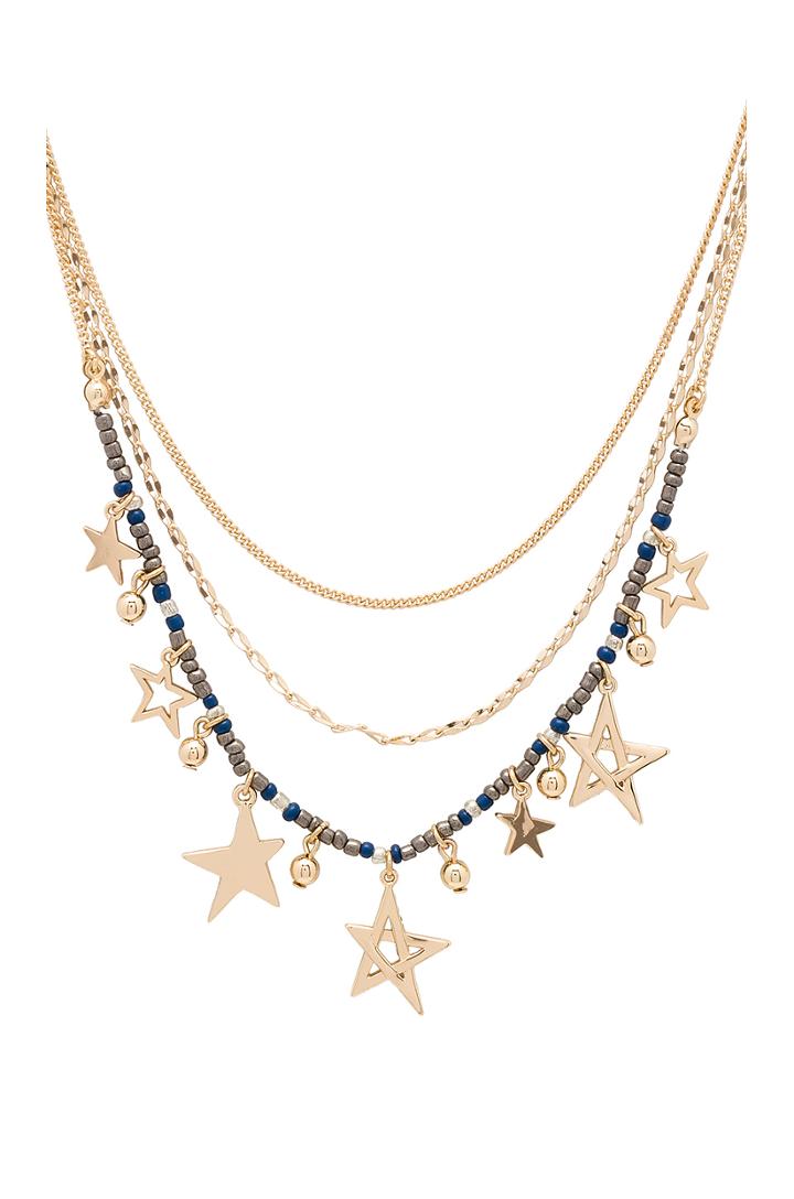 Multi Star Delicate Necklace