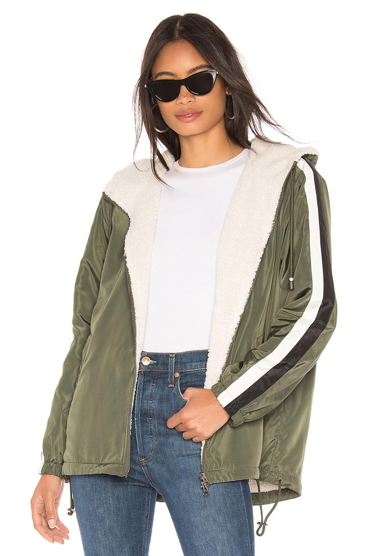 Sport Mini Parka With Faux Fur Lining