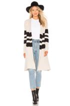 Striped Open Front Duster