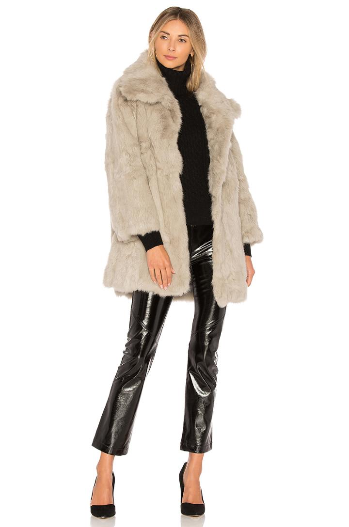 Textured Rabbit Coat