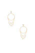 Sol Gemstone Drape Hoop Earrings
