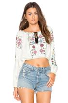 Denim Off Shoulder Top