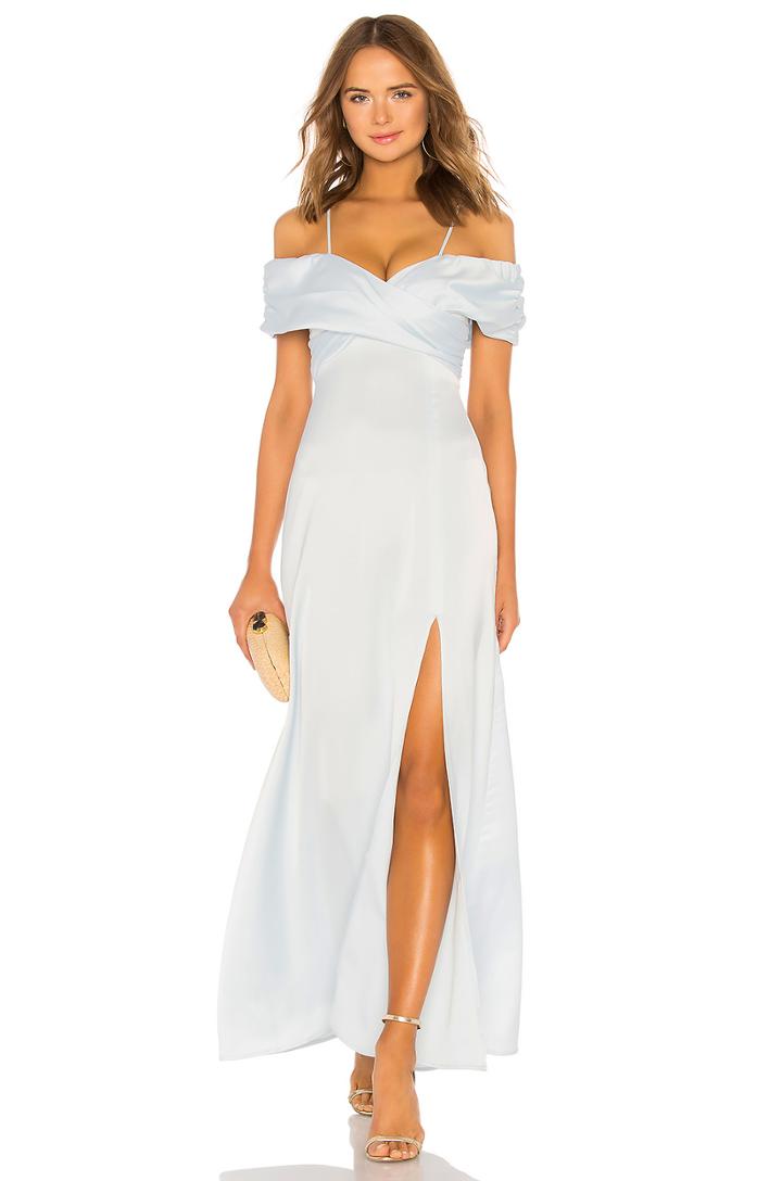 Shirred Cross Front Gown