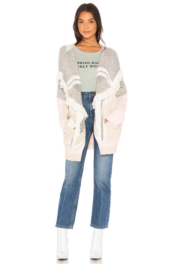 Sunset Geometry Cardigan