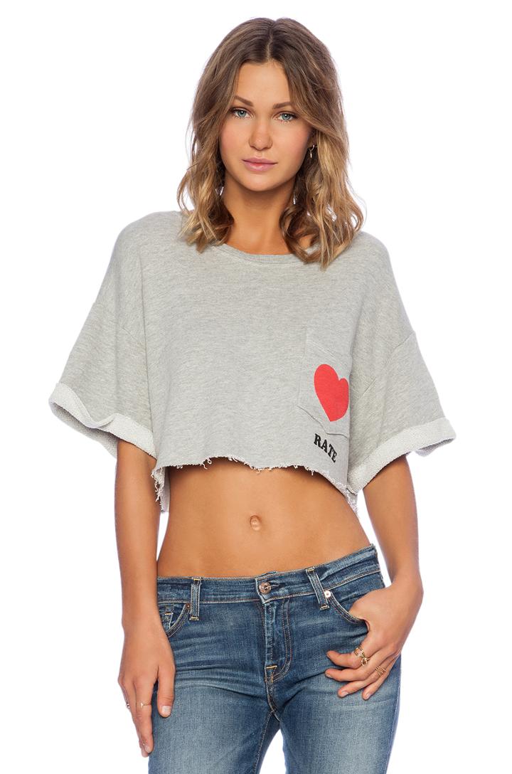 Foxercise Heart Rate Crop Tee