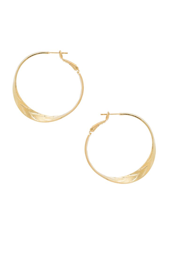 Etched Hoop Earrings