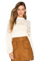 Delaney Lace Trimmed Top
