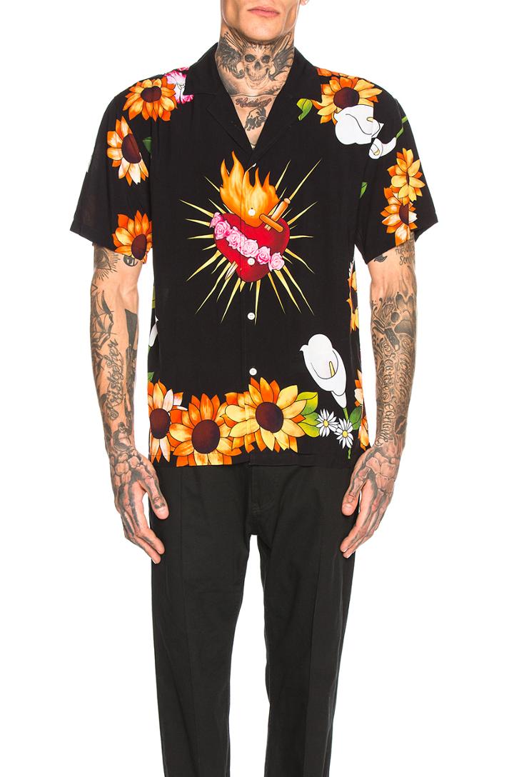 Gangster Short Sleeve Button Up