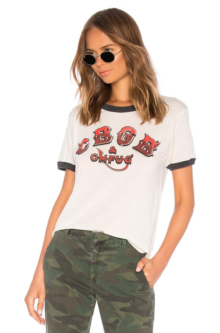 Cbgb Crew Neck Ringer Tee