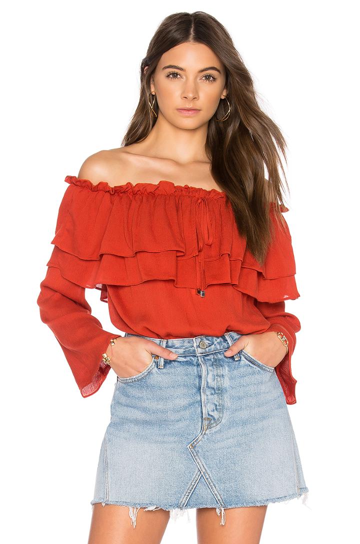 Flared Off The Shoulder Top