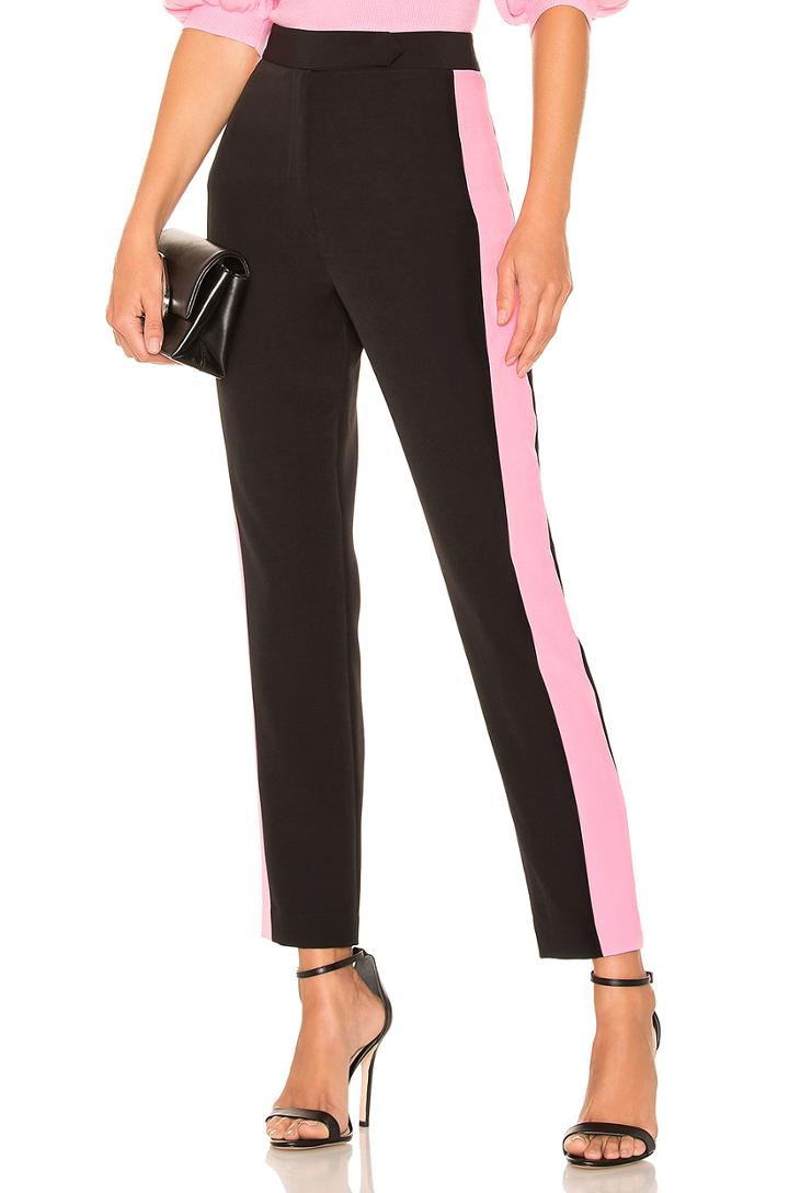 High Waist Side Combo Skinny Pant