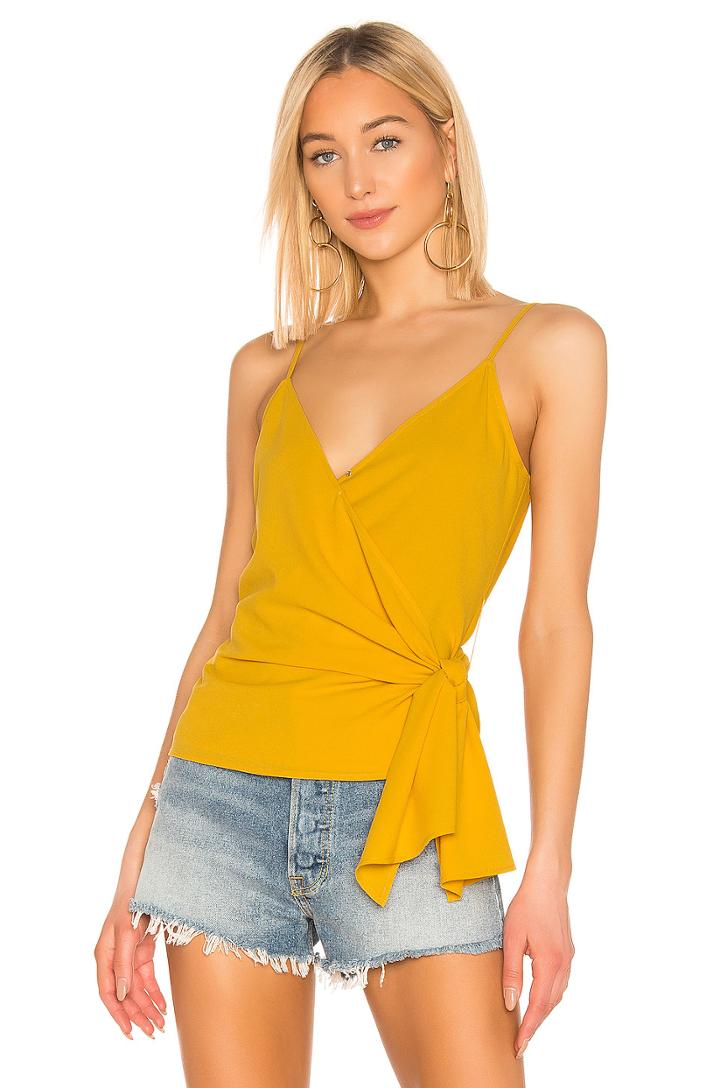 Wrap Front Knot Detail Top