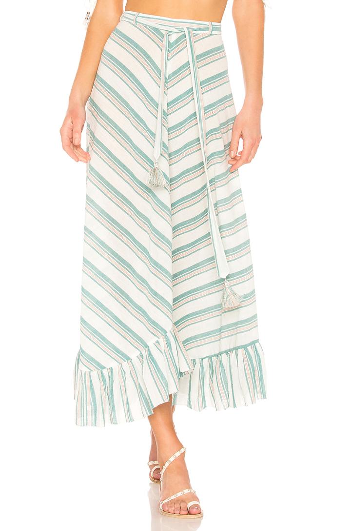 Kali Stripe Frill Skirt