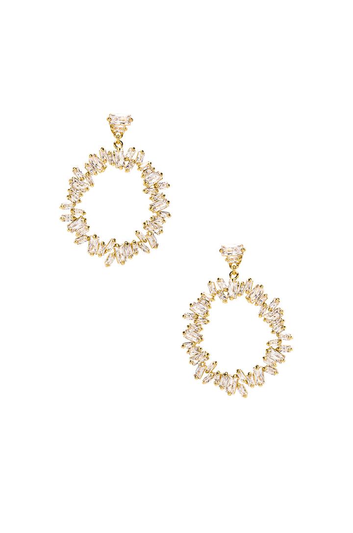 Amara Cluster Drop Hoops