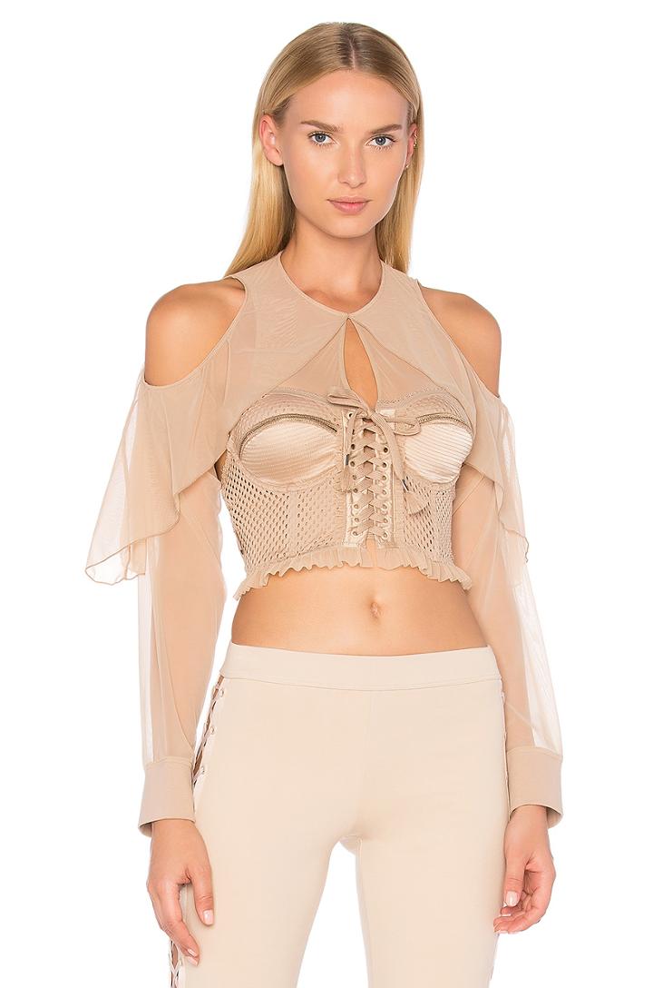 Mesh Bustier Top
