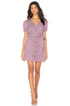 V Neck Button Front Dress