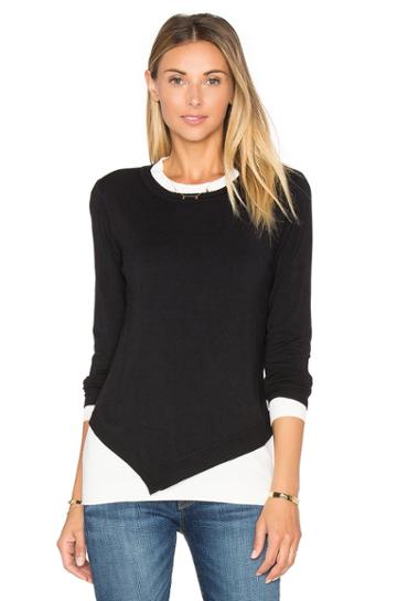 Asymmetrical Crew Neck Sweater