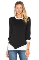 Asymmetrical Crew Neck Sweater