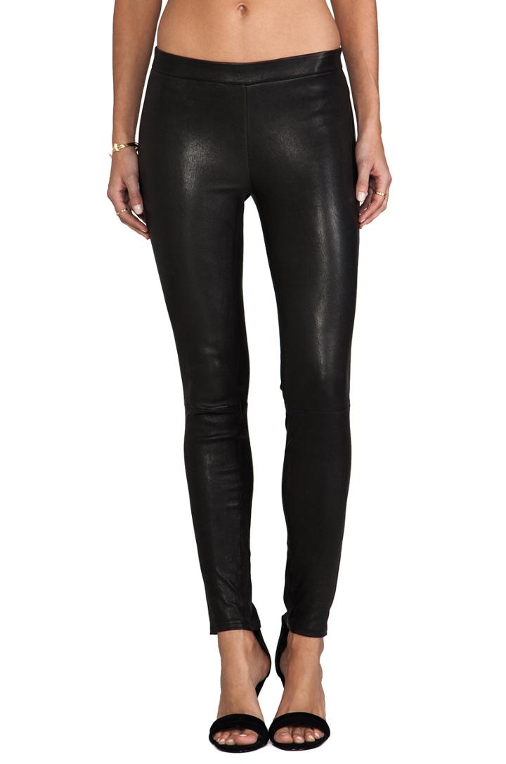 Leather Pull Up Legging