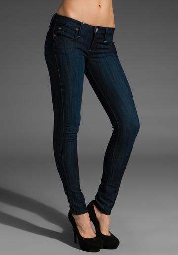 Frankie B. Jeans Fb Mine Heart Pocket Skinny Jean In Indigo