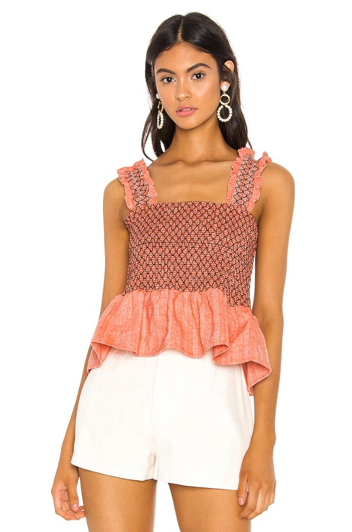 Zoe Smocked Top