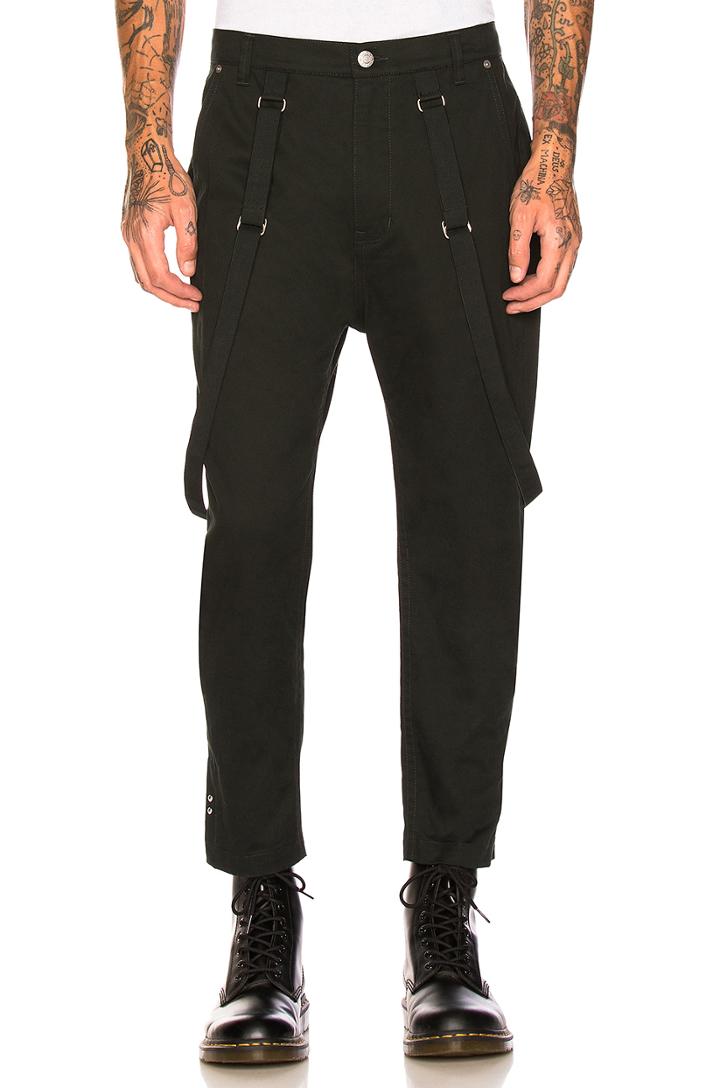 Crop Suspender Trousers