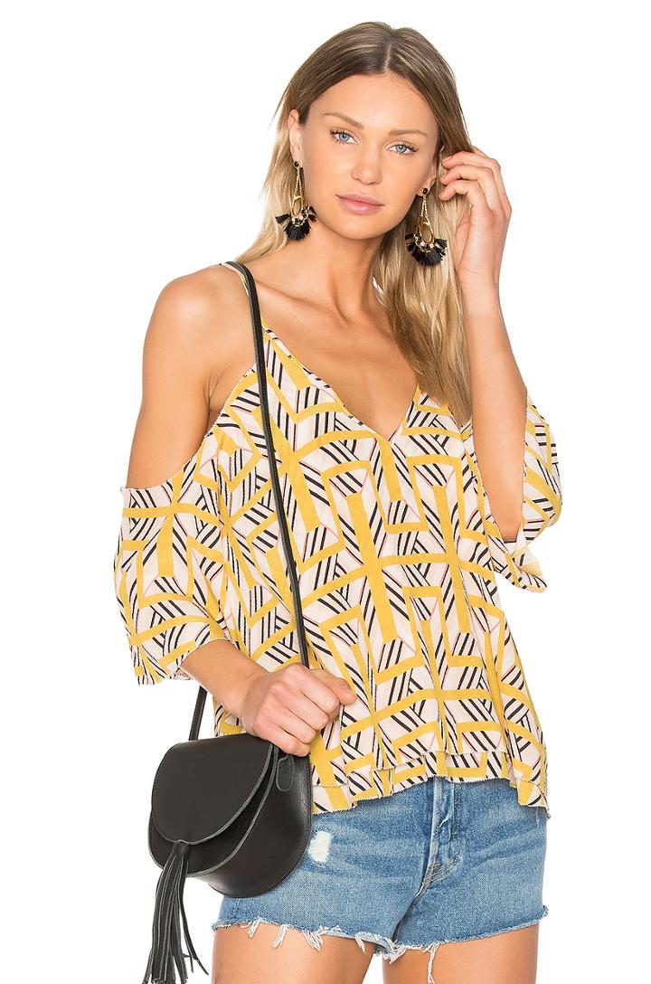 Cold Shoulder Swing Top