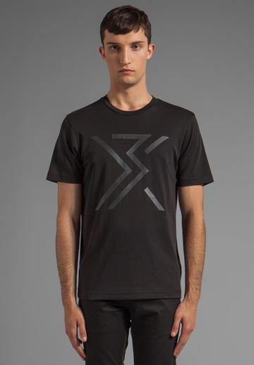 Y-3 Yohji Yamamoto Graphic Tee In Black