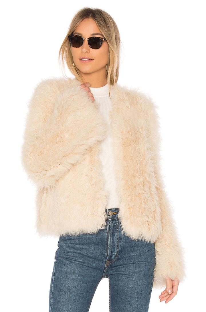 Harper Lamb Fur Coat