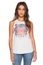 Watercolor Tiger Muscle Tank