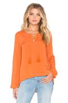 Lace Up Long Sleeve Top