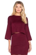 Mock Neck Crop Sweater
